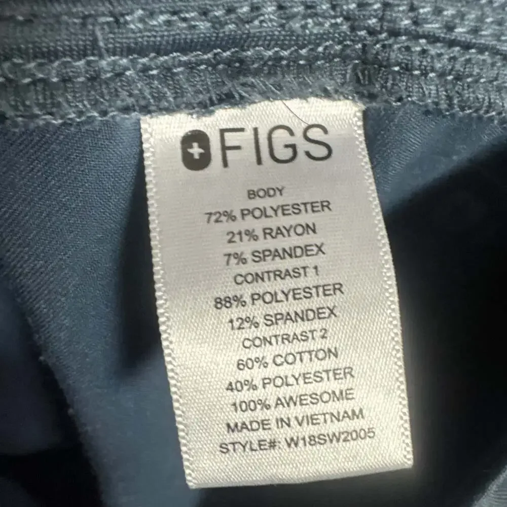 Figs Women’s Size XS Dark Harbor #1738 Zamora Cargo Scrub Pant - Pockets